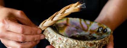Smudging.